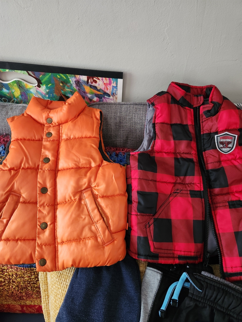 GAP babyGap Orange Puffer Jacket